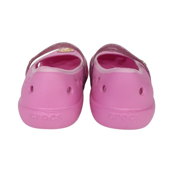 Crocs Keeley Flats Disney Princess Aurora Pink Ballet Flats Girls 1 Ballerina - Picture 5 of 8